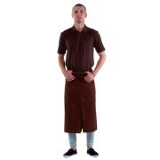 Футболка-поло мужская коричневая с коротким рукавом