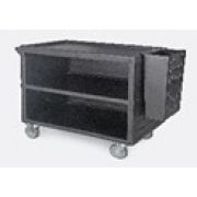 Monoblock Service Trolley 3 Shelves (Closed) 98*58,5*88 cm Brown