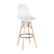Стул барный «Eames» с жестким сиденьем (деревянный каркас)