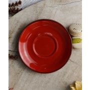 Блюдце 16 см фарфор цвет красный Seasons