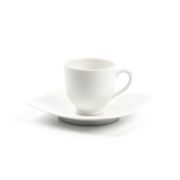 Кофейная пара 100 мл MONALISA PAIRE TASSE CAFE 'G.L' BLANC [553510]