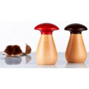 Мельница для специй «гриб с коричневой шляпкой» h 13,5 см, бук, MUSHROOM