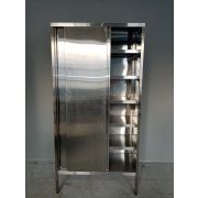 Шкаф Н1000/500/2000 двери-купе, дно + 5 полки нерж.