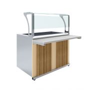 Прилавок холодильный Luxstahl ПХВ (С)-1200 с ванной охлаждаемой Premium