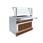 Прилавок холодильный Luxstahl ПХВ (С)-1200 с ванной охлаждаемой Premium