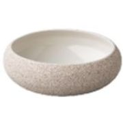 Салатник 19.5 x 6,7 см, декор vulcanic white, Raw Design by Kevala