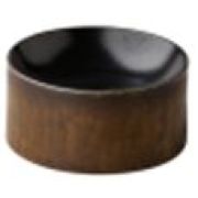 Блюдо 16 x 7,8 см, декор black satin gold , Raw Design by Kevala