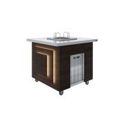 Салат-бар под диспенсеры тарелок Luxstahl СБД-1000 Premium
