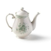 Чайник с крышкой   965 мл H 19,5 см, цвет декора «шалфей»