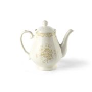 Чайник с крышкой   965 мл H 19,5 см, цвет декора «охра»