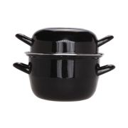 Кастрюля для мидий Черная 5 л, h 19cm d 24cm