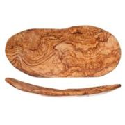 Чаша для фруктов, плоская, из оливкового дерева, 33-38CM X 16-24CM